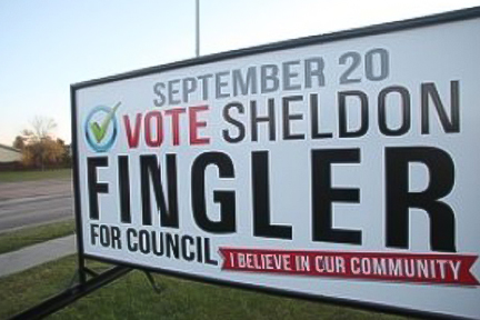Edmonton Portable Election Sign