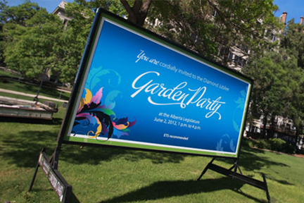 Edmonton Portable Non-Profit Sign