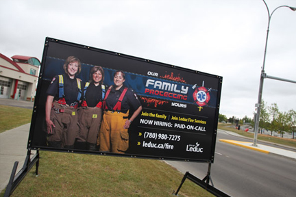 Edmonton Portable Temporary Sign